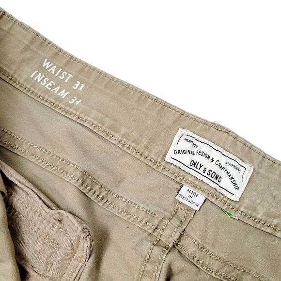 2/$20 Only & Sons Light Brown Casual Pants Size: 31 - Picture 7 of 9